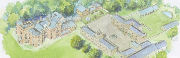 Proposed restoration of Winstanley Hall (Image: Huw Thomas / SAVE Britain's Heritage)