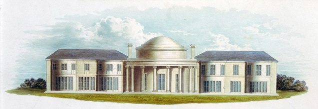 Undated print of Henry Holland's Brighton Marine Pavilion of 1786-87 (Image source Khan Academy)